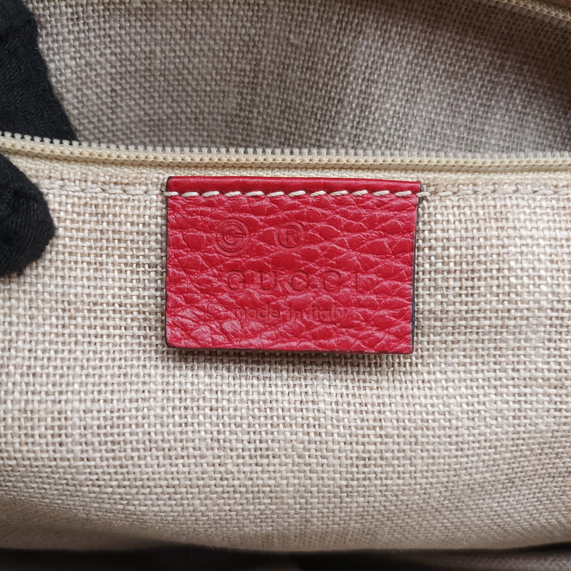 Secondhand Gucci interlocking G Charmy Red Leather 449659 shoulderbag | stylenewstar