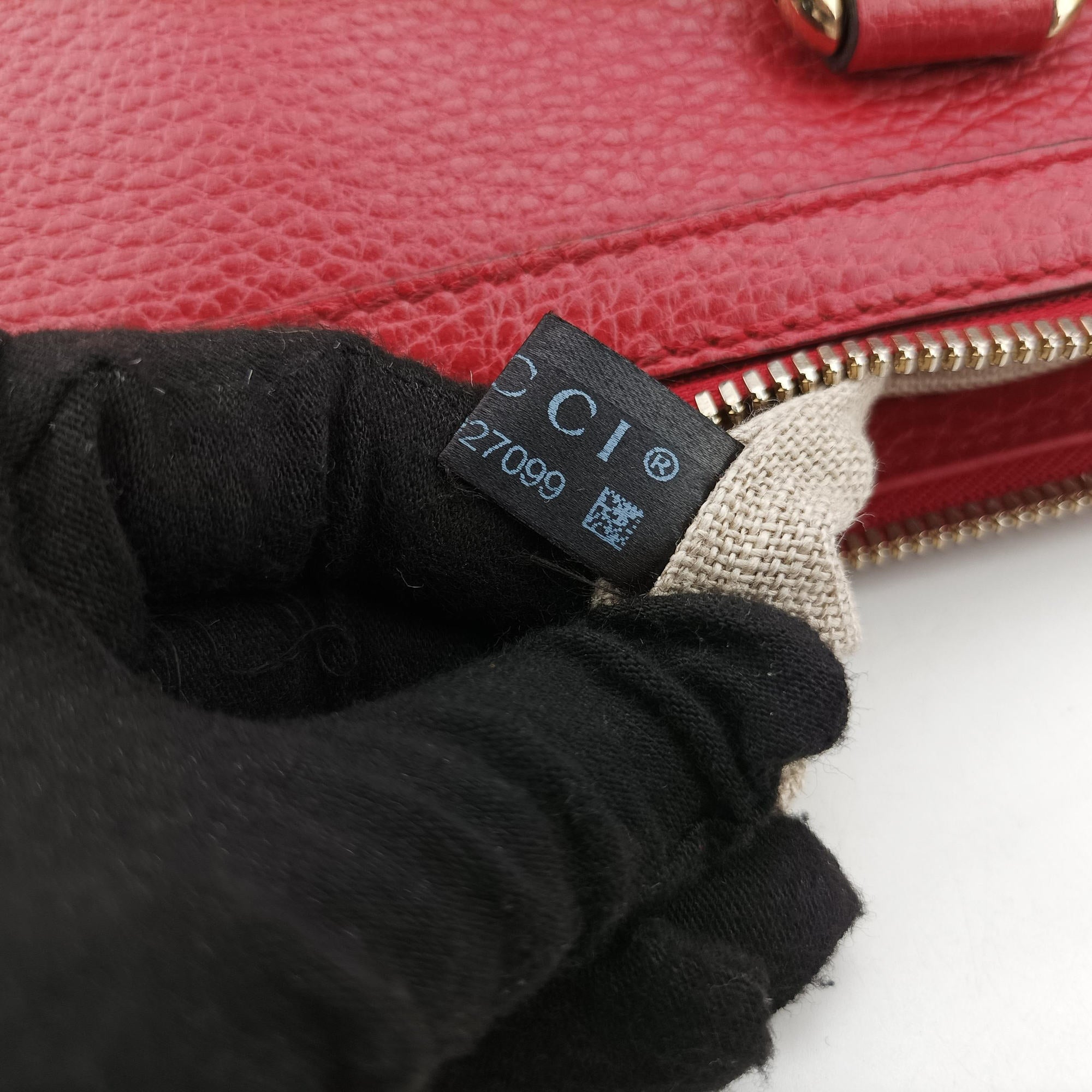 Secondhand Gucci interlocking G Charmy Red Leather 449659 shoulderbag | stylenewstar