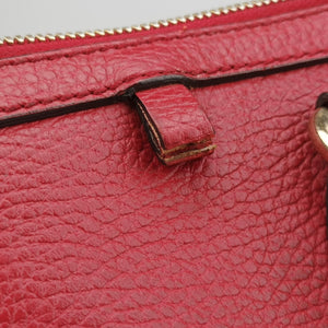 Secondhand Gucci interlocking G Charmy Red Leather 449659 shoulderbag | stylenewstar