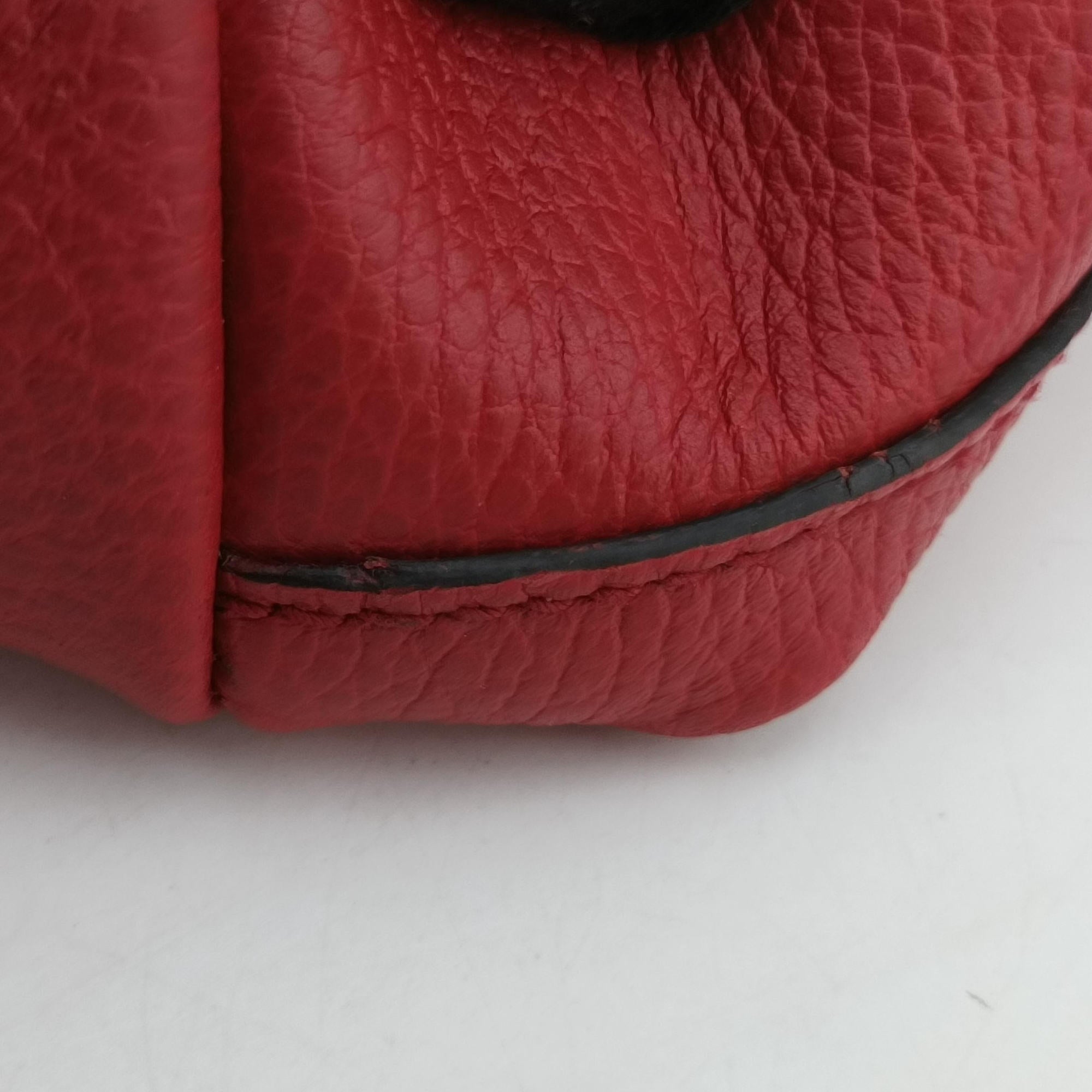Secondhand Gucci interlocking G Charmy Red Leather 449659 shoulderbag | stylenewstar