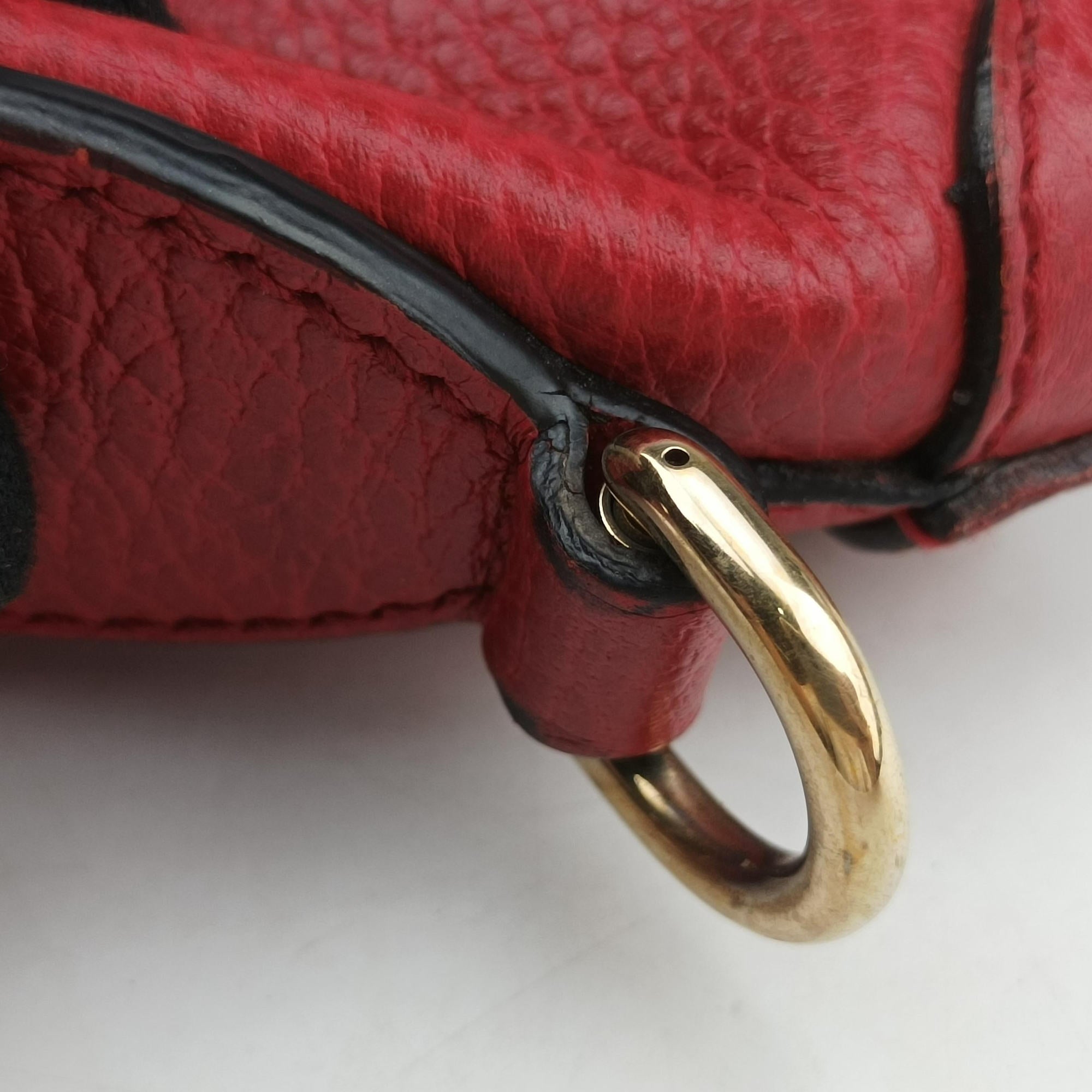 Secondhand Gucci interlocking G Charmy Red Leather 449659 shoulderbag | stylenewstar