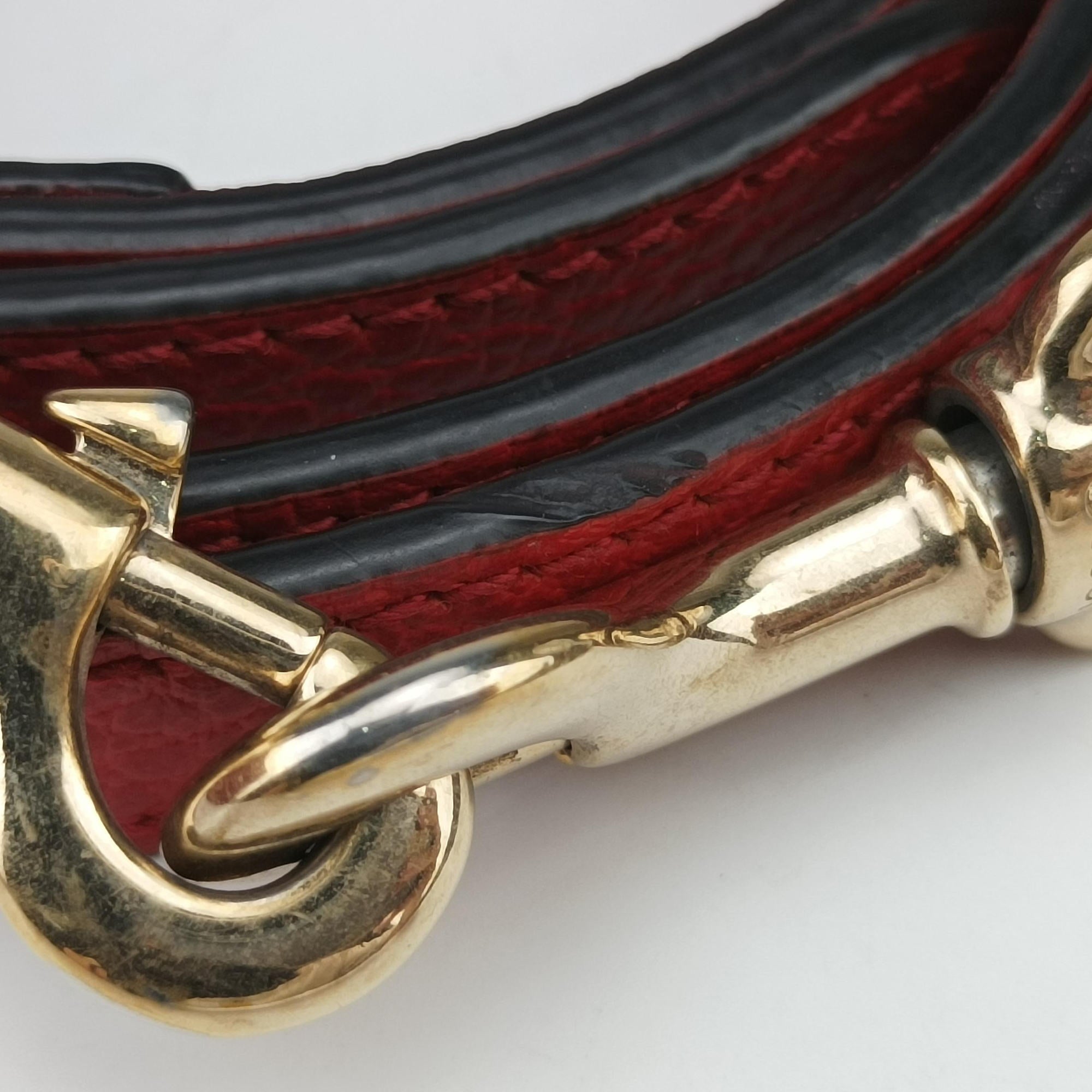 Secondhand Gucci interlocking G Charmy Red Leather 449659 shoulderbag | stylenewstar