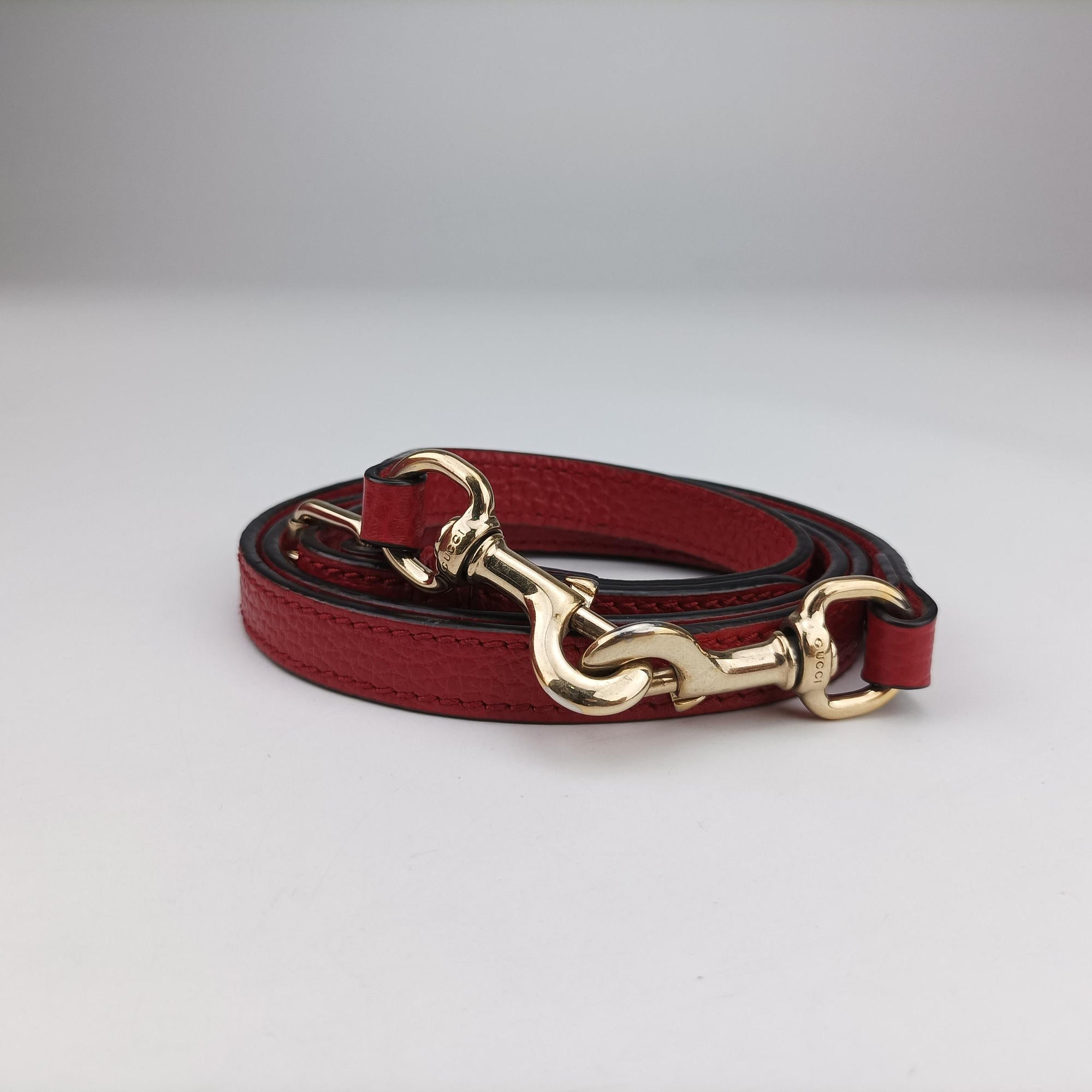 Secondhand Gucci interlocking G Charmy Red Leather 449659 shoulderbag | stylenewstar