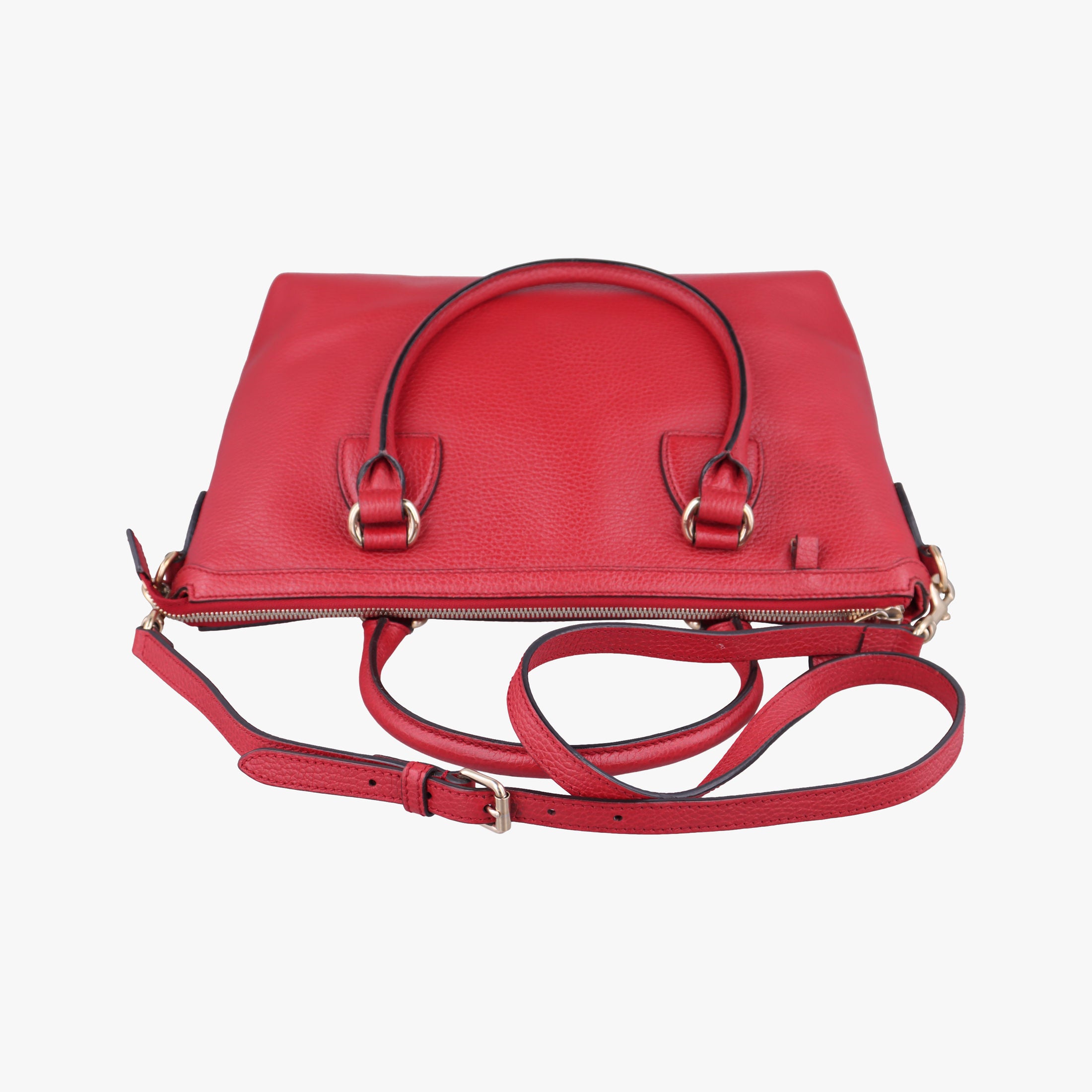 Secondhand Gucci interlocking G Charmy Red Leather 449659 shoulderbag | stylenewstar