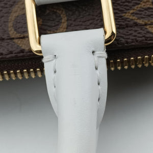 Secondhand Louis Vuitton Speedy Bandouliere 25 brown×white Monogram Canvas×calf leather M20754 shoulderbag | stylenewstar
