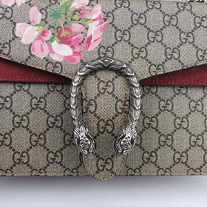 Pre-owned Gucci Dionysus Beige×Red×Multicolour PVC coated canvas × suede 400249 shoulderbag | stylenewstar