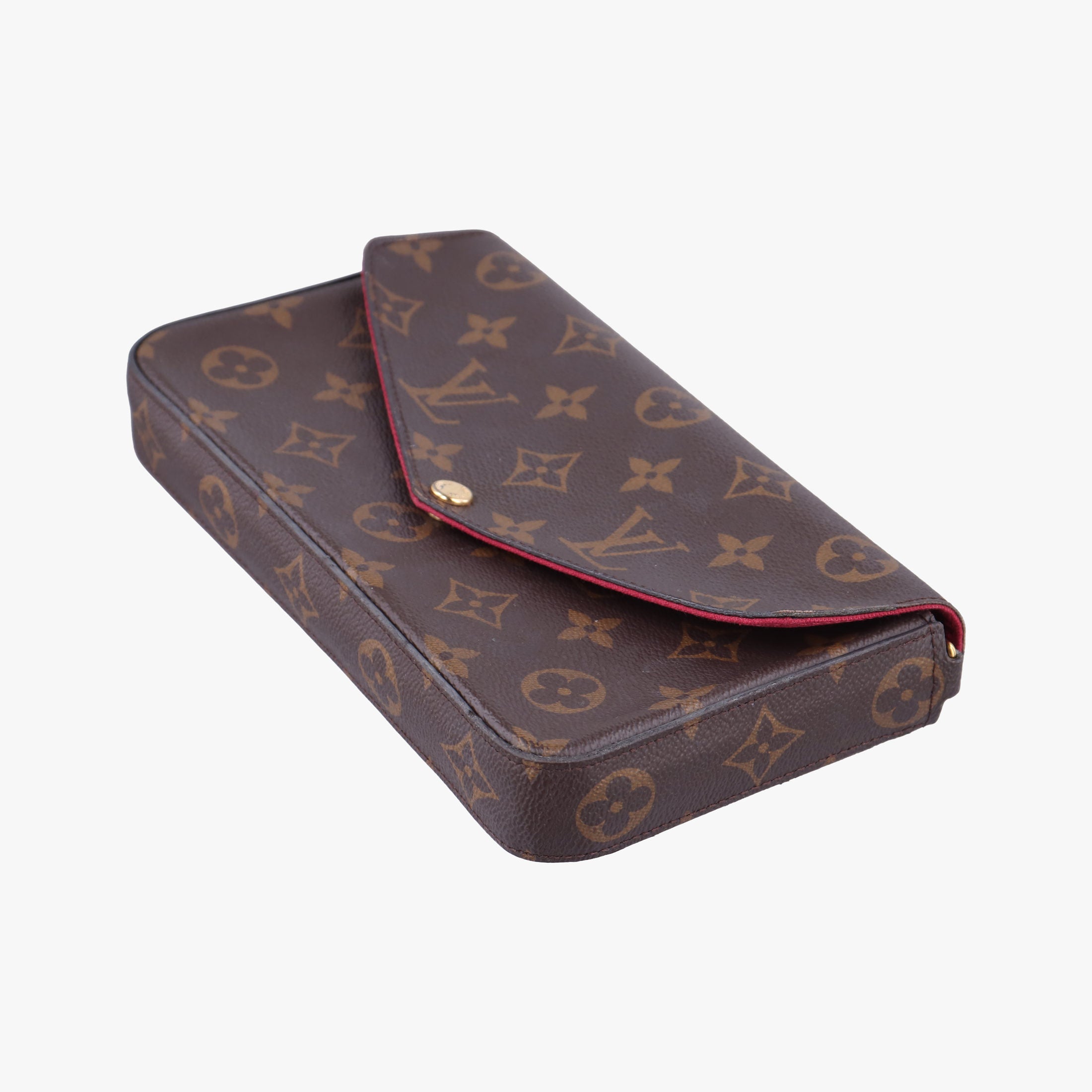 Pre-owned Louis Vuitton Pochette Felicie Brown Monogram Canvas M61276 shoulderbag | stylenewstar