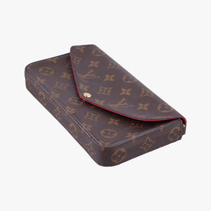 Pre-owned Louis Vuitton Pochette Felicie Brown Monogram Canvas M61276 shoulderbag | stylenewstar