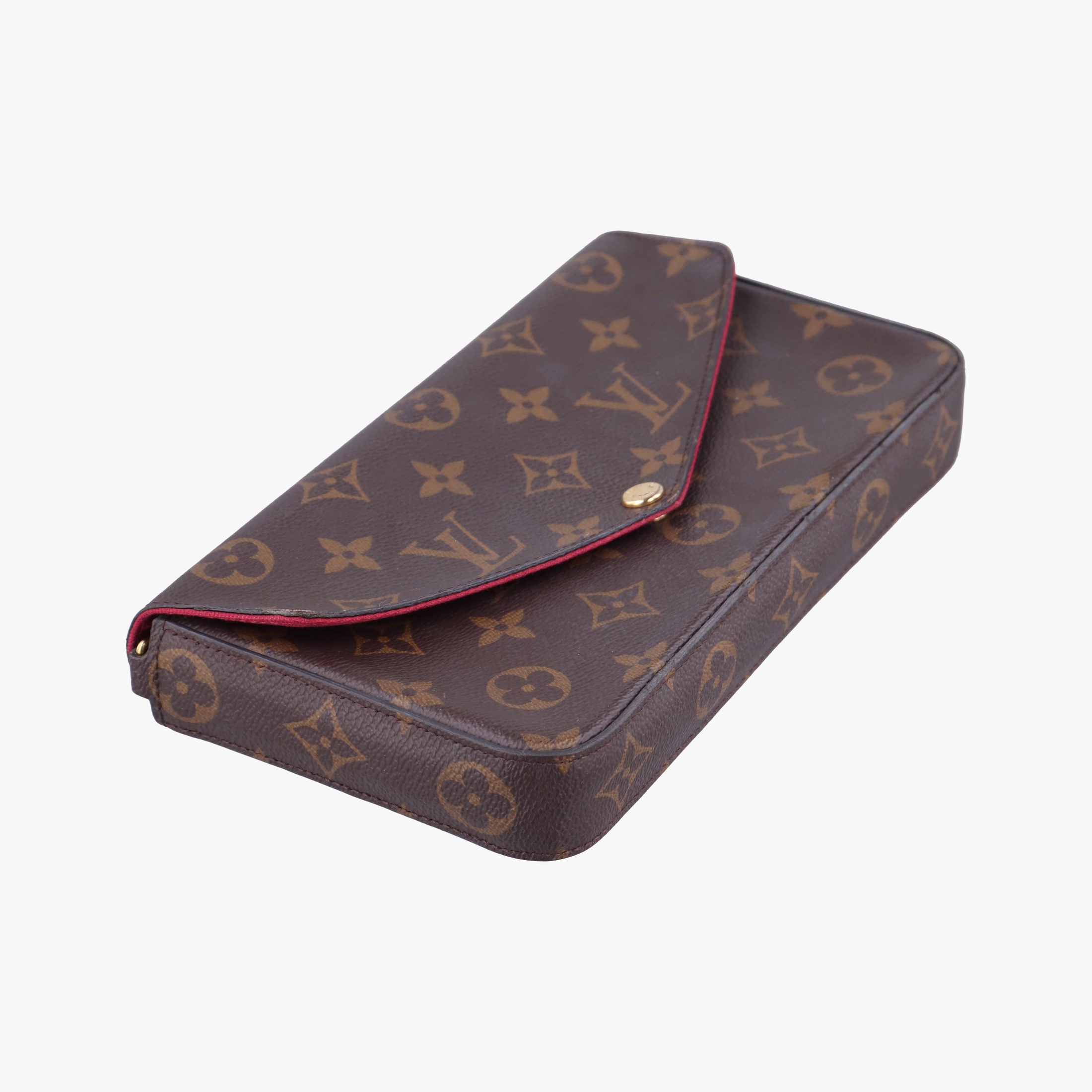 Pre-owned Louis Vuitton Pochette Felicie Brown Monogram Canvas M61276 shoulderbag | stylenewstar