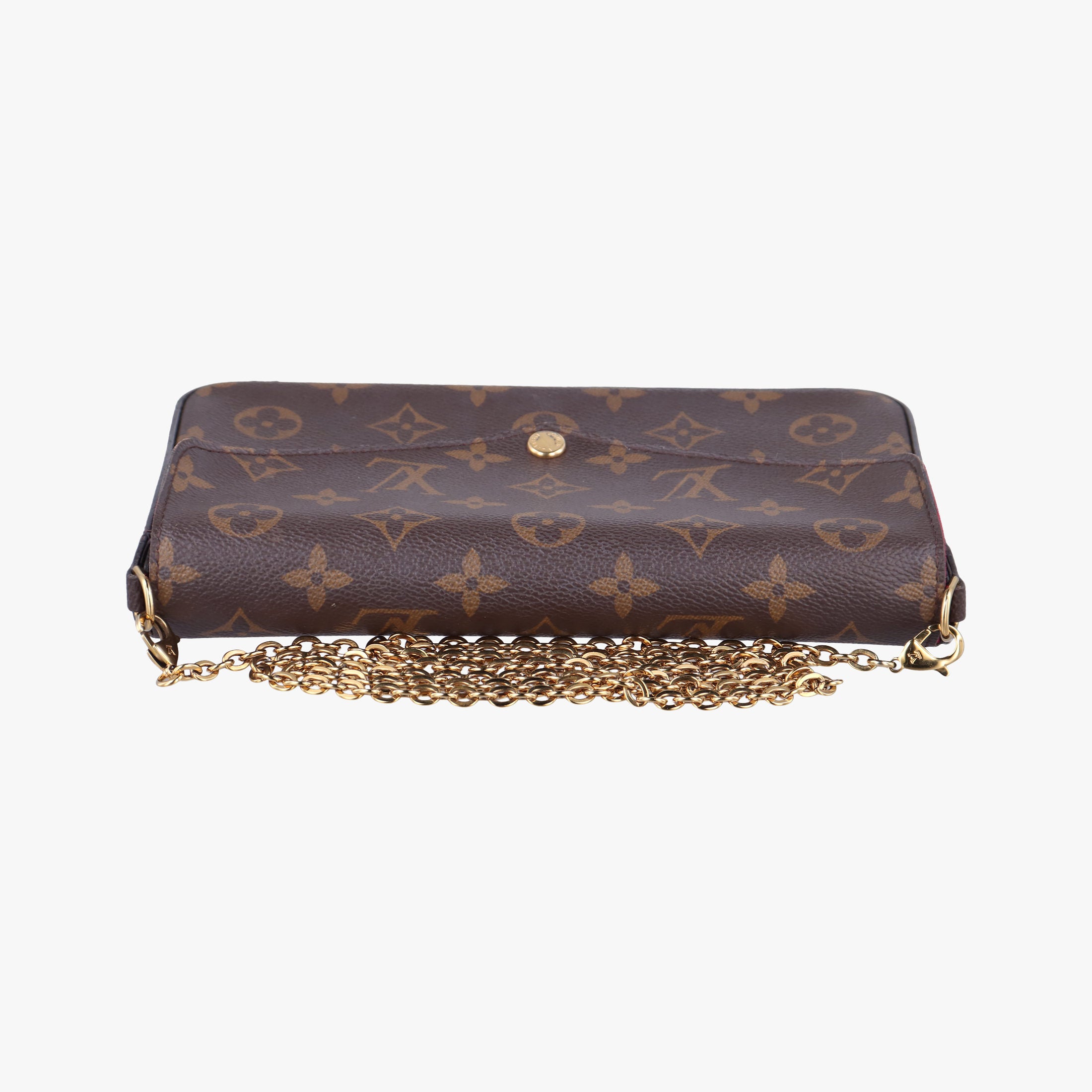 Pre-owned Louis Vuitton Pochette Felicie Brown Monogram Canvas M61276 shoulderbag | stylenewstar