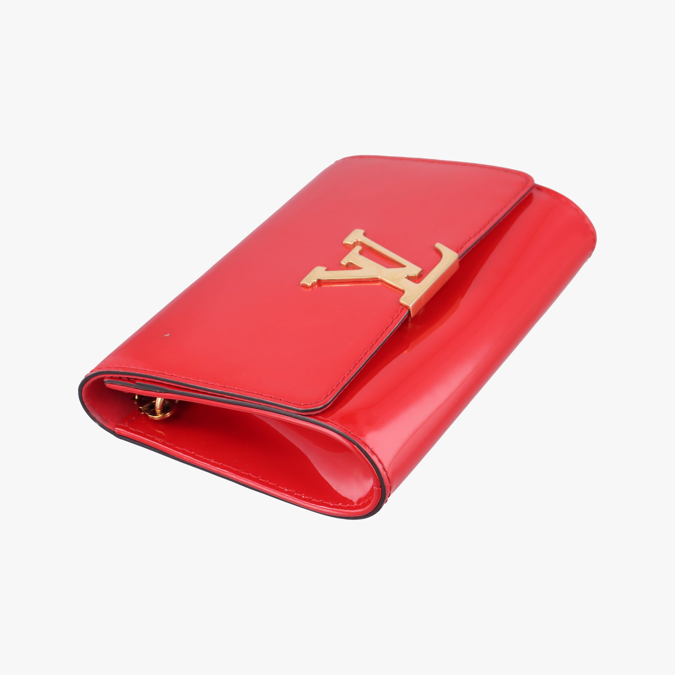 Pre-owned Louis Vuitton Louise PM CERISE Vernis M64550 shoulderbag | stylenewstar