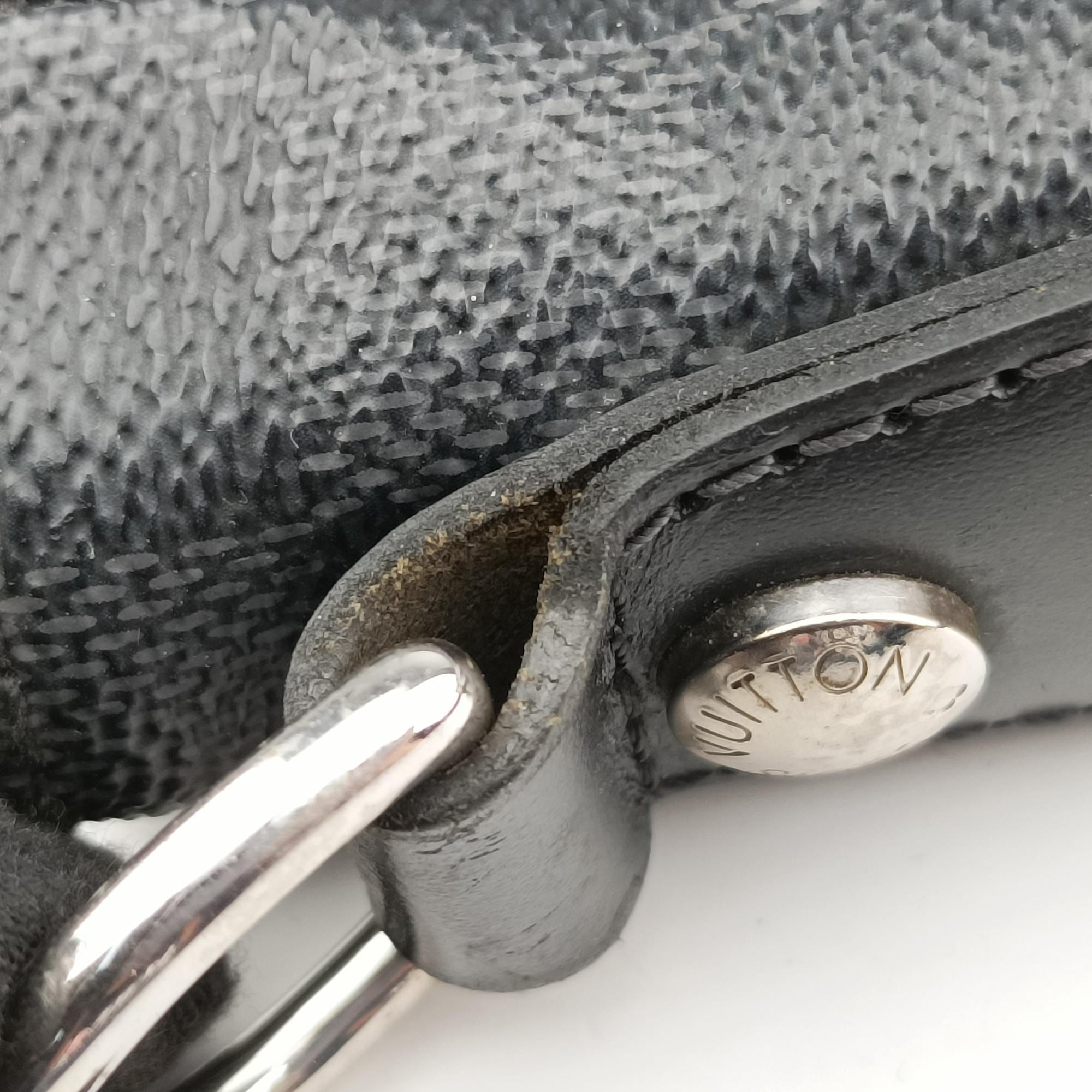 Pre-owned Louis Vuitton DANIEL MM Noir Damier Graphite N58029 shoulderbag | stylenewstar