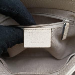 Pre-owned Gucci Interlocking G White Leather 607720 shoulderbag | stylenewstar