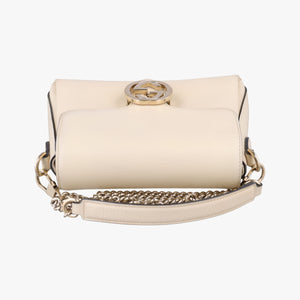 Pre-owned Gucci Interlocking G White Leather 607720 shoulderbag | stylenewstar