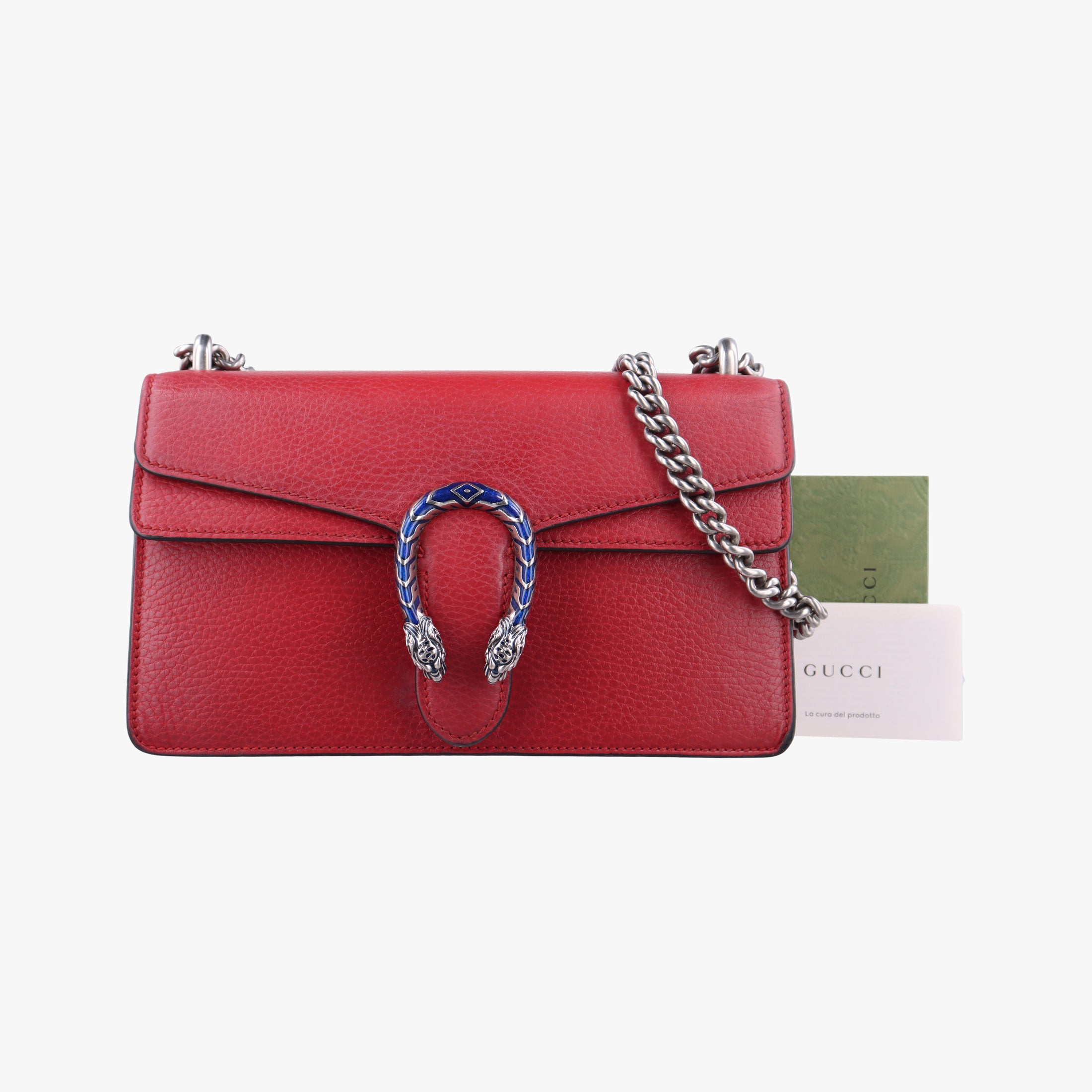 Pre-owned Gucci Dionysus Red Leather 499623 shoulderbag | stylenewstar