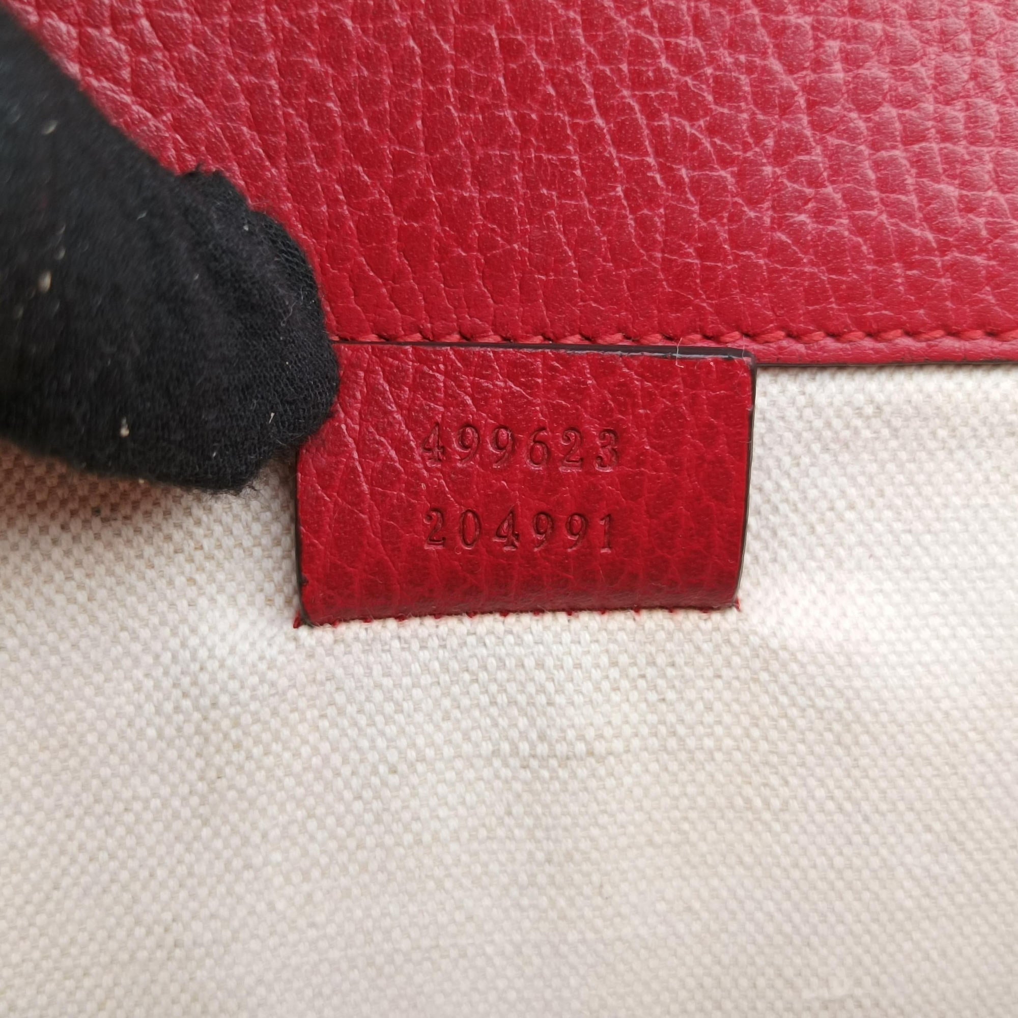 Pre-owned Gucci Dionysus Red Leather 499623 shoulderbag | stylenewstar