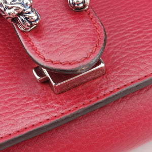 Pre-owned Gucci Dionysus Red Leather 499623 shoulderbag | stylenewstar