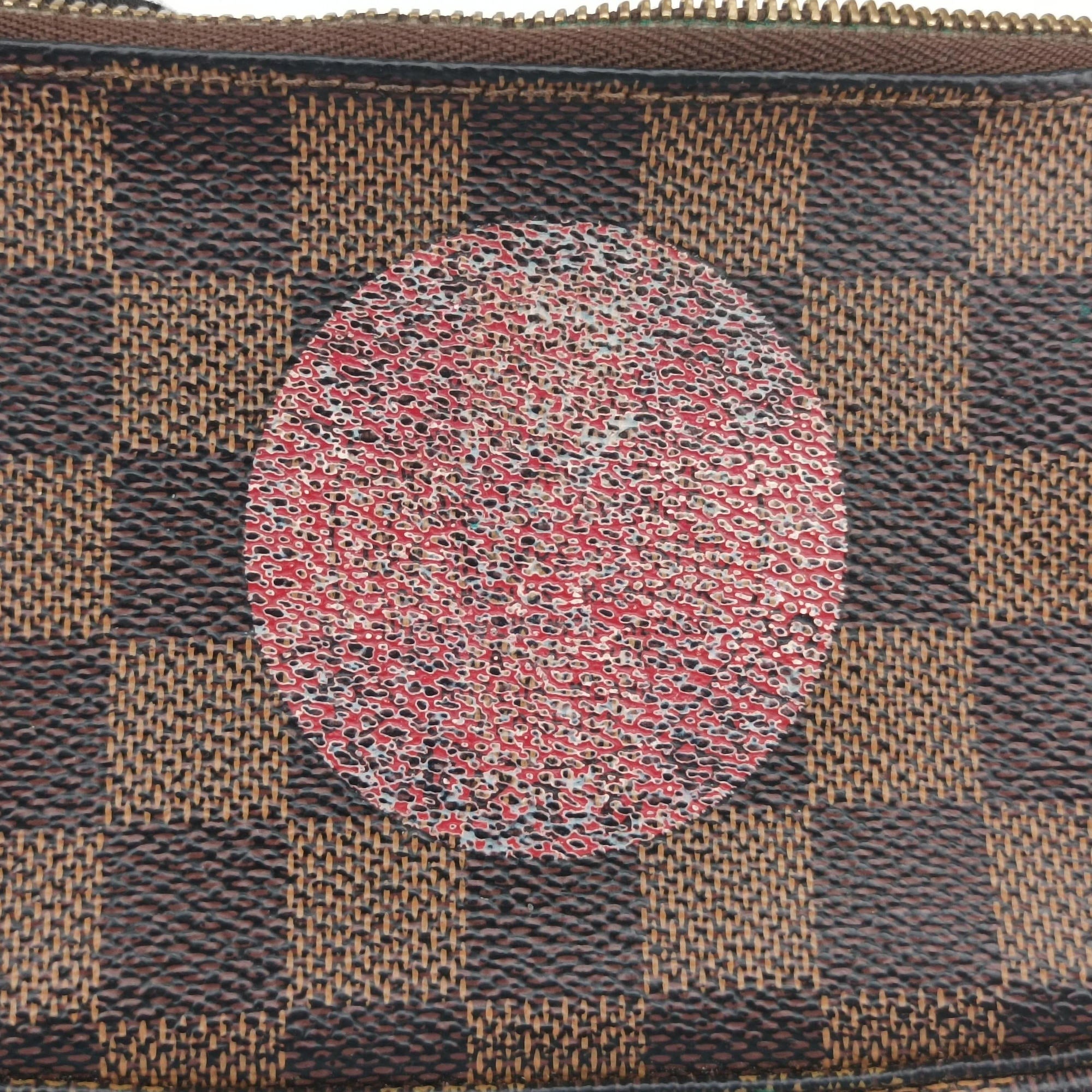 Pre-owned Louis Vuitton T&B Mini Pochette Accessoires EBENE×multi Damier Canvas N58011 handbag | stylenewstar