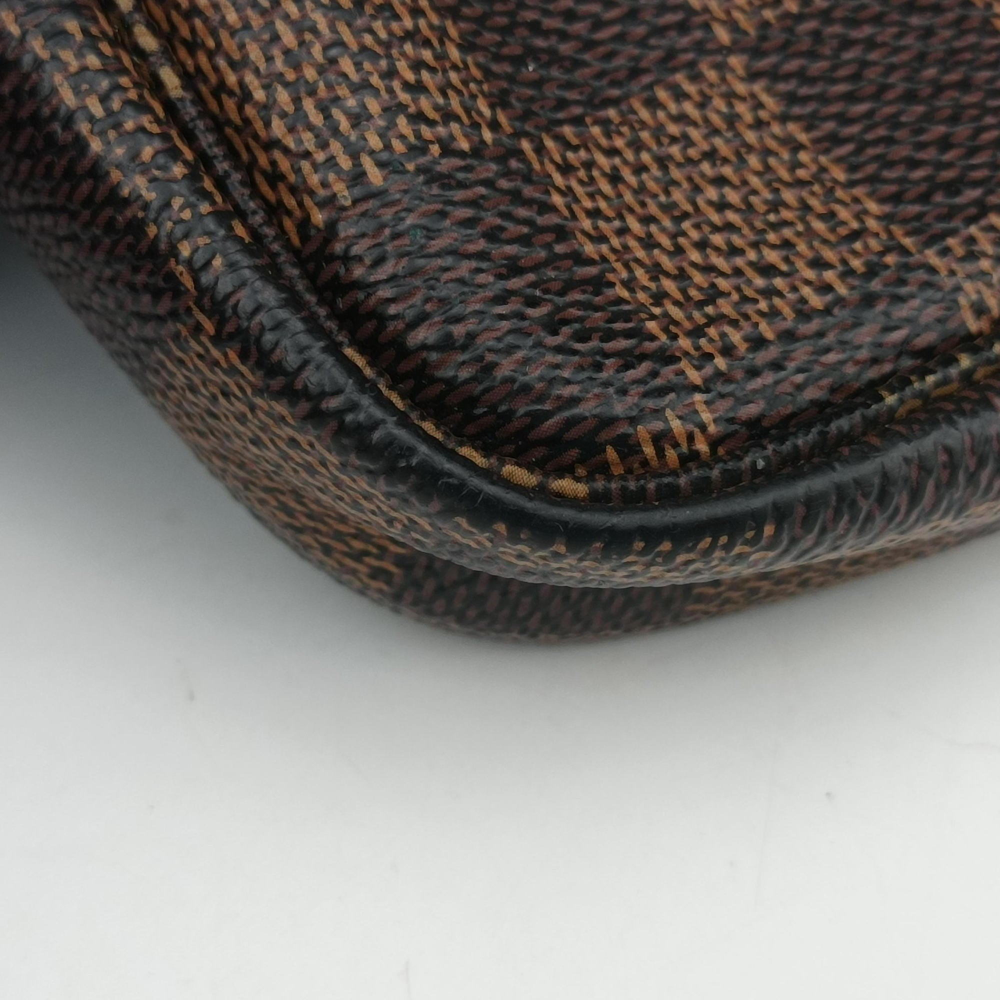 Pre-owned Louis Vuitton T&B Mini Pochette Accessoires EBENE×multi Damier Canvas N58011 handbag | stylenewstar