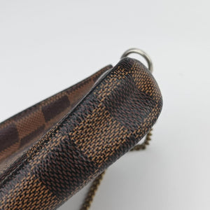 Pre-owned Louis Vuitton T&B Mini Pochette Accessoires EBENE×multi Damier Canvas N58011 handbag | stylenewstar