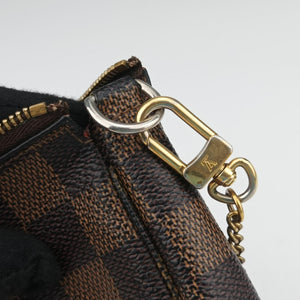 Pre-owned Louis Vuitton T&B Mini Pochette Accessoires EBENE×multi Damier Canvas N58011 handbag | stylenewstar