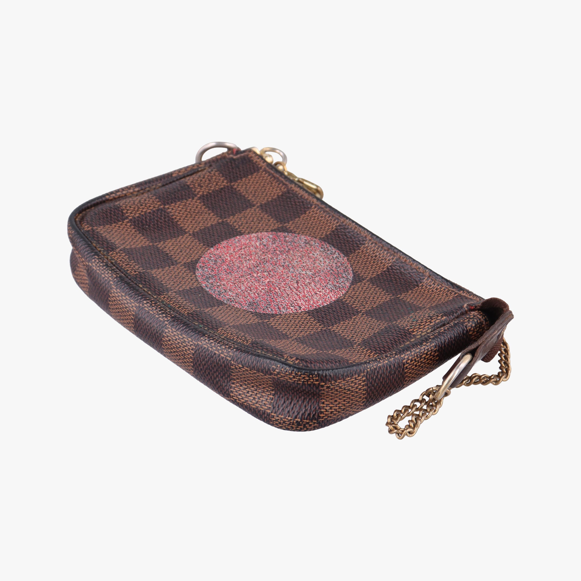 Pre-owned Louis Vuitton T&B Mini Pochette Accessoires EBENE×multi Damier Canvas N58011 handbag | stylenewstar