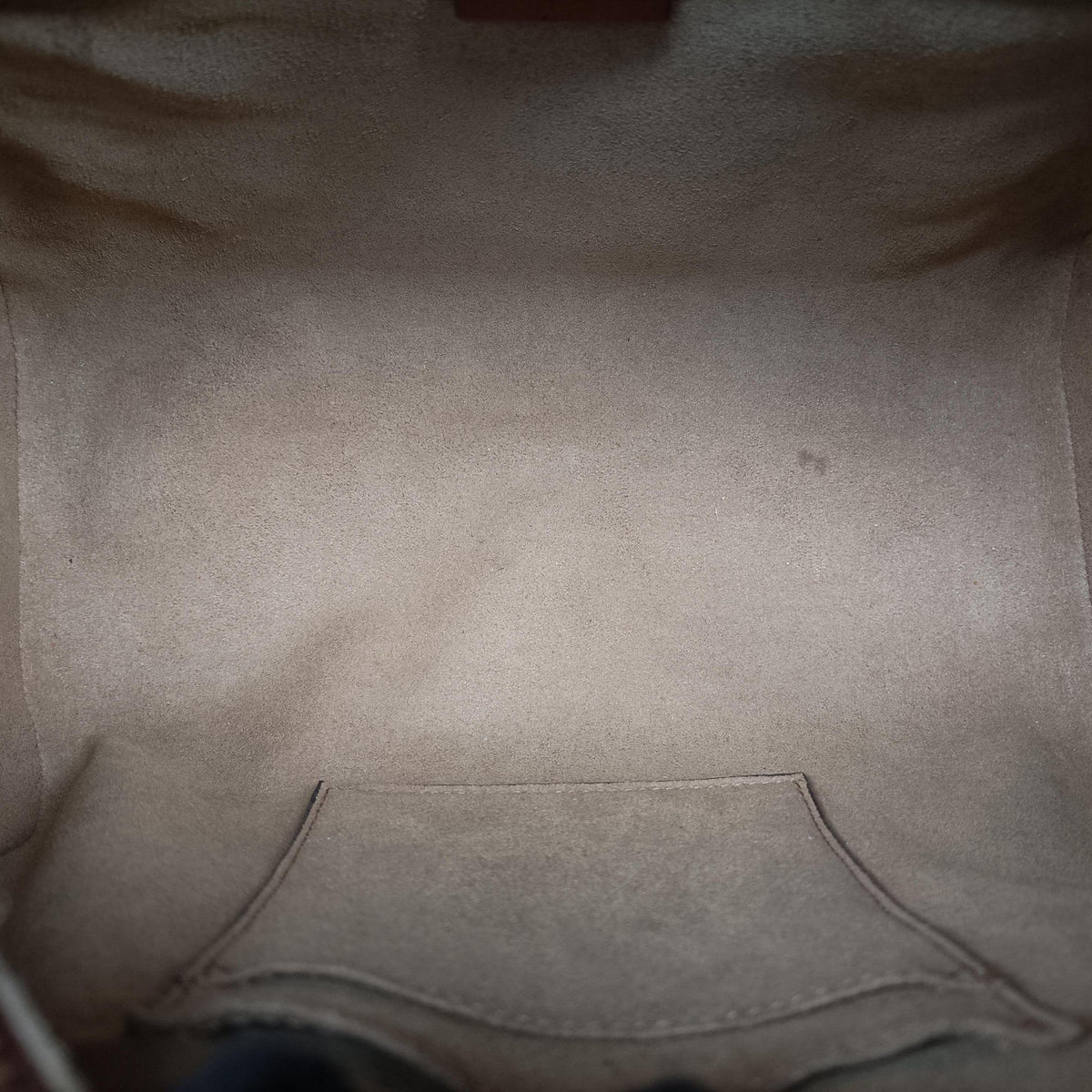 Pre-owned Gucci GG SUPREME beige×brown PVC coated canvas×Leather 409529 shoulderbag | stylenewstar