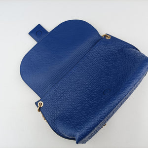 Pre-owned Loewe Avenue Blue Leather  shoulderbag | stylenewstar