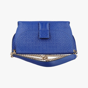 Pre-owned Loewe Avenue Blue Leather  shoulderbag | stylenewstar