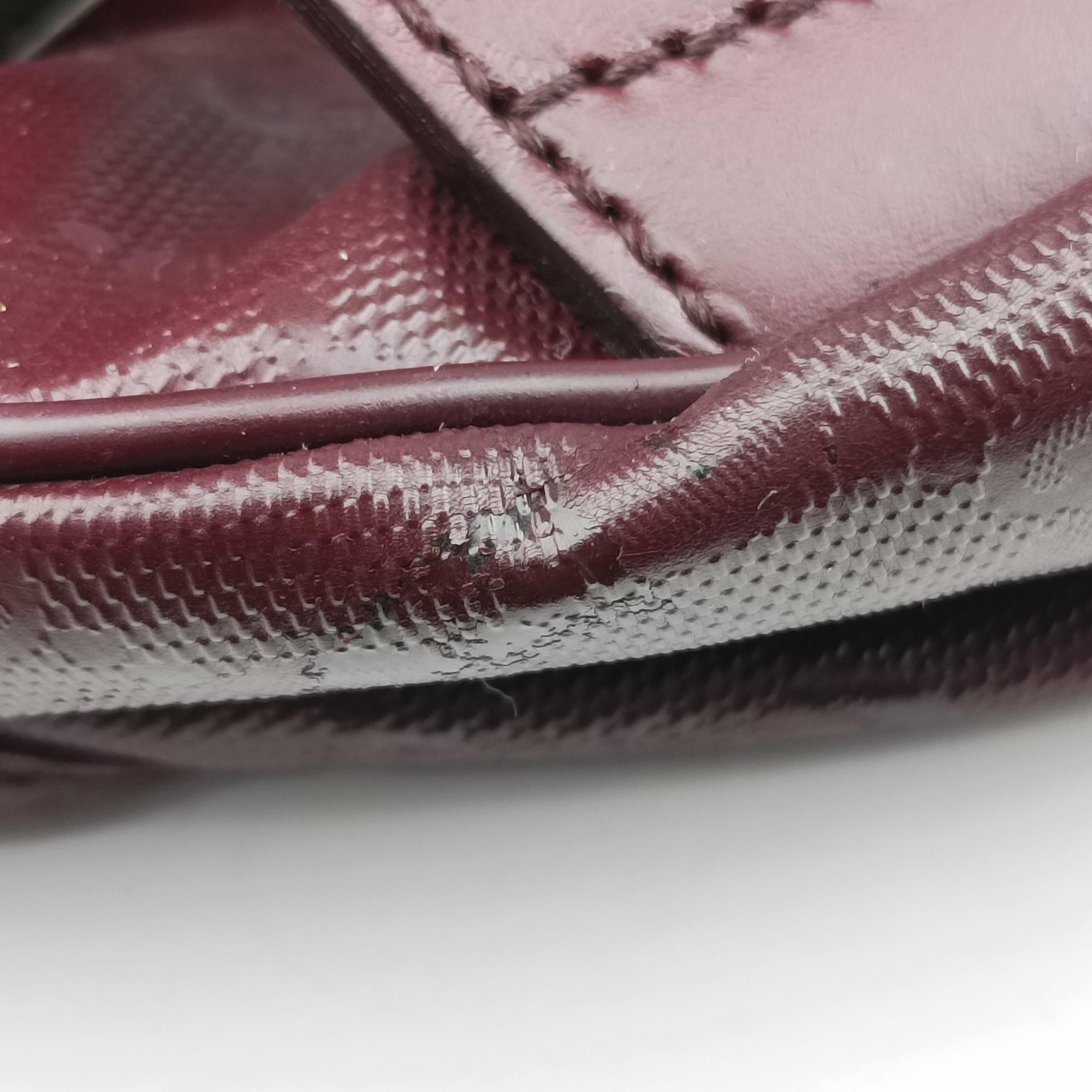 Secondhand Gucci GG Plus Messenger Burgundy PVC coated canvas 201732 shoulderbag | stylenewstar