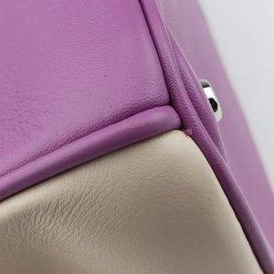 Pre-owned Christian Dior Diorissimo Purple×Orange Leather  handbag | stylenewstar