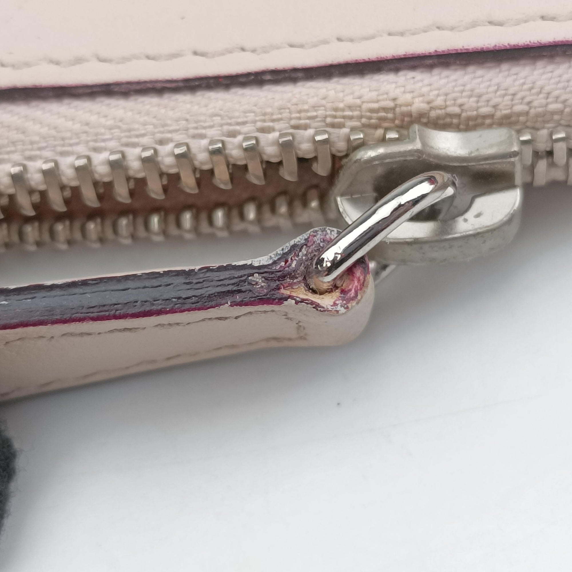 Pre-owned Christian Dior Diorissimo Purple×Orange Leather  handbag | stylenewstar