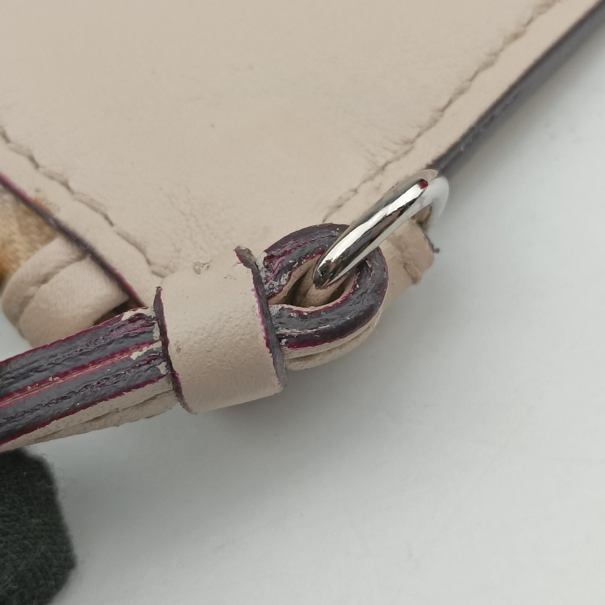 Pre-owned Christian Dior Diorissimo Purple×Orange Leather  handbag | stylenewstar