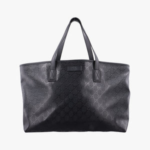 Pre-owned Gucci GG Imprime Black PVC coated canvas×Leather 211137 shoulderbag | stylenewstar