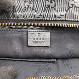 Pre-owned Gucci GG Imprime Black PVC coated canvas×Leather 211137 shoulderbag | stylenewstar