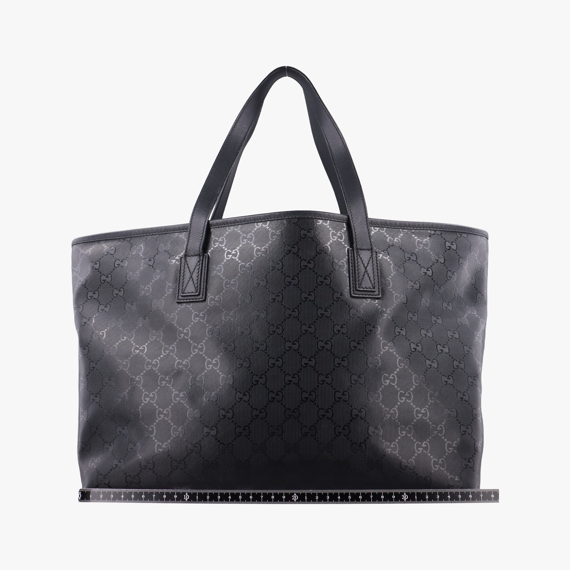 Pre-owned Gucci GG Imprime Black PVC coated canvas×Leather 211137 shoulderbag | stylenewstar