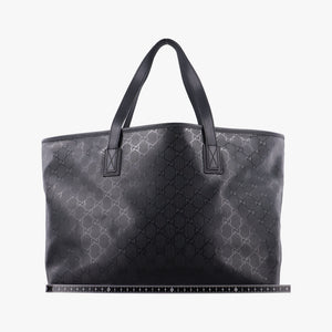 Pre-owned Gucci GG Imprime Black PVC coated canvas×Leather 211137 shoulderbag | stylenewstar