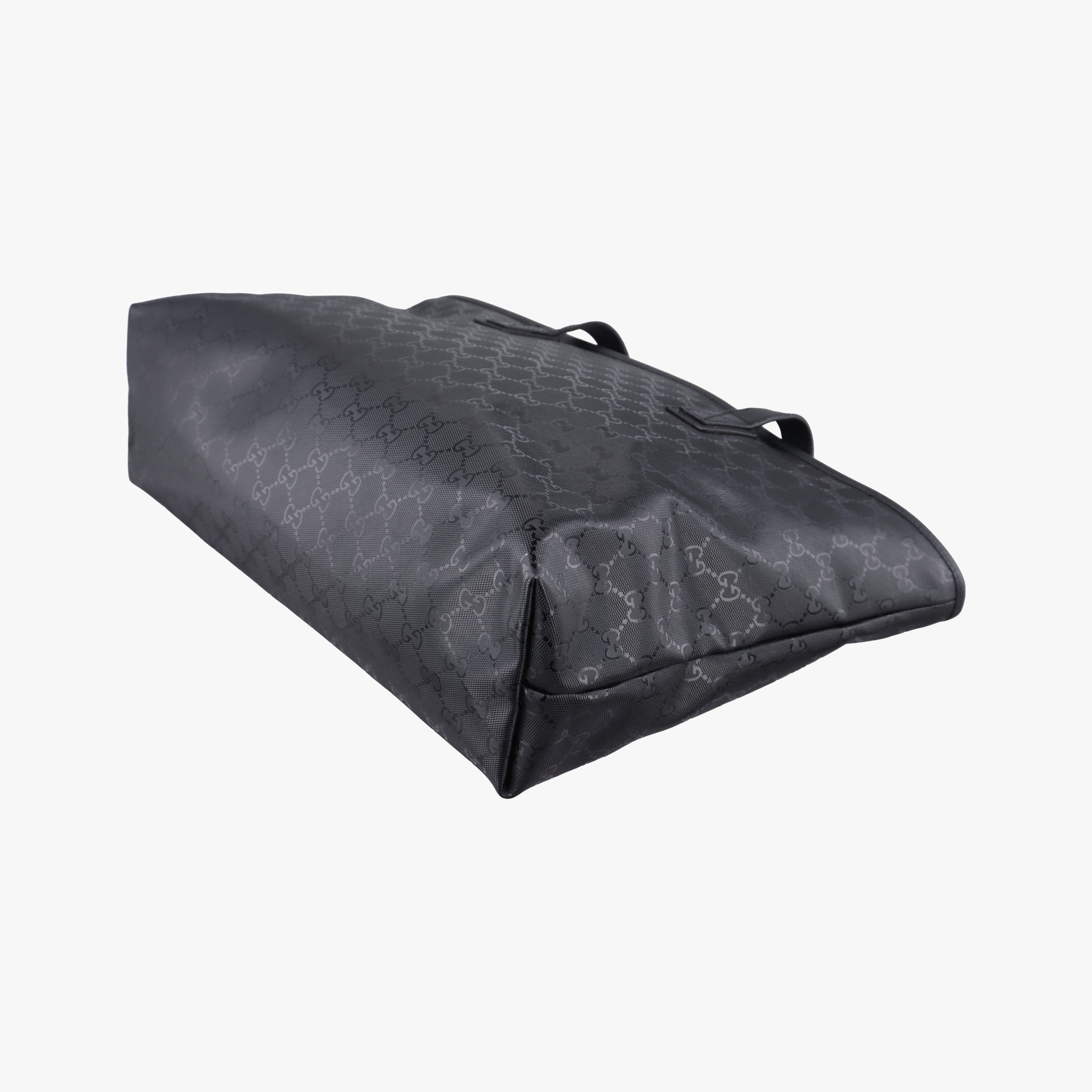 Pre-owned Gucci GG Imprime Black PVC coated canvas×Leather 211137 shoulderbag | stylenewstar