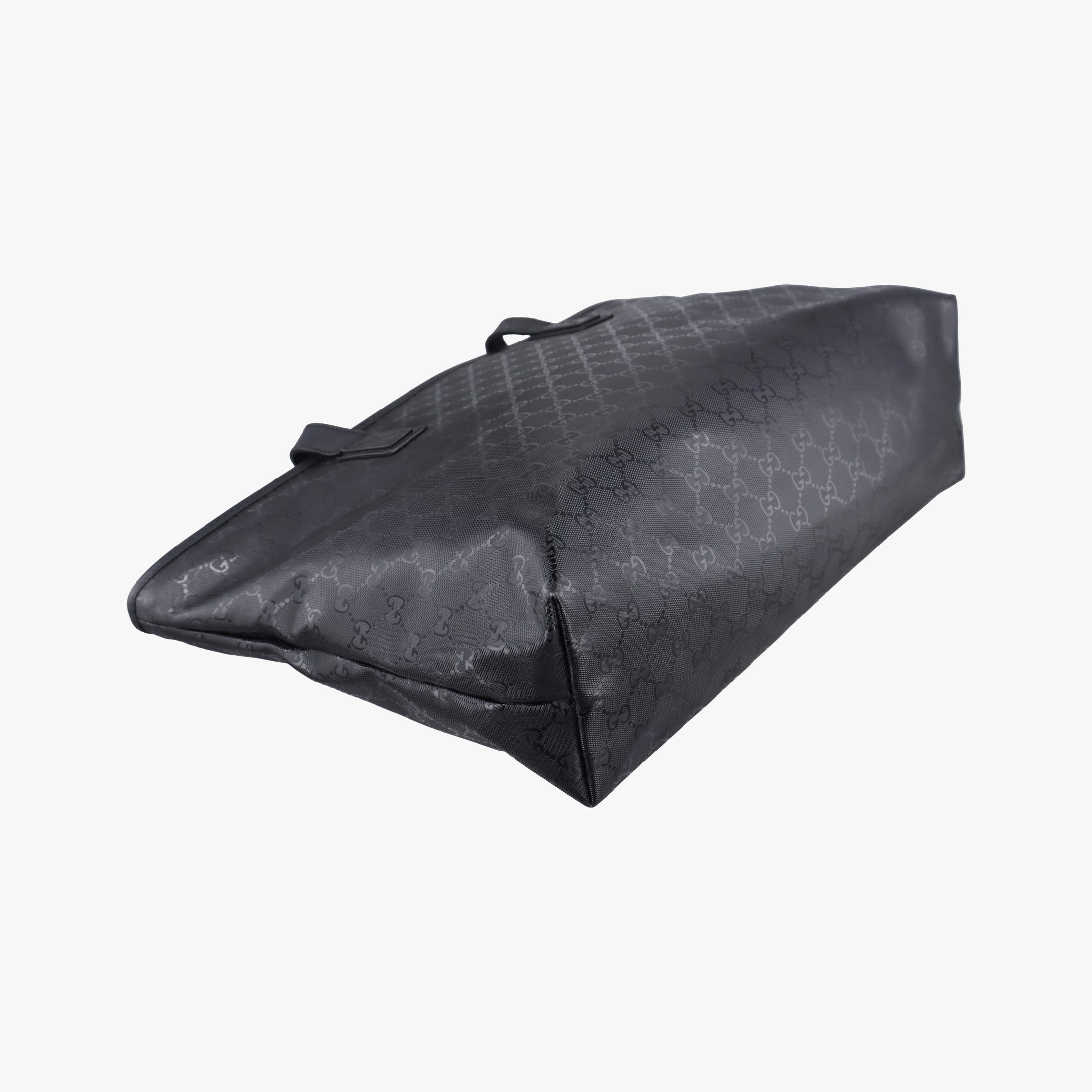 Pre-owned Gucci GG Imprime Black PVC coated canvas×Leather 211137 shoulderbag | stylenewstar