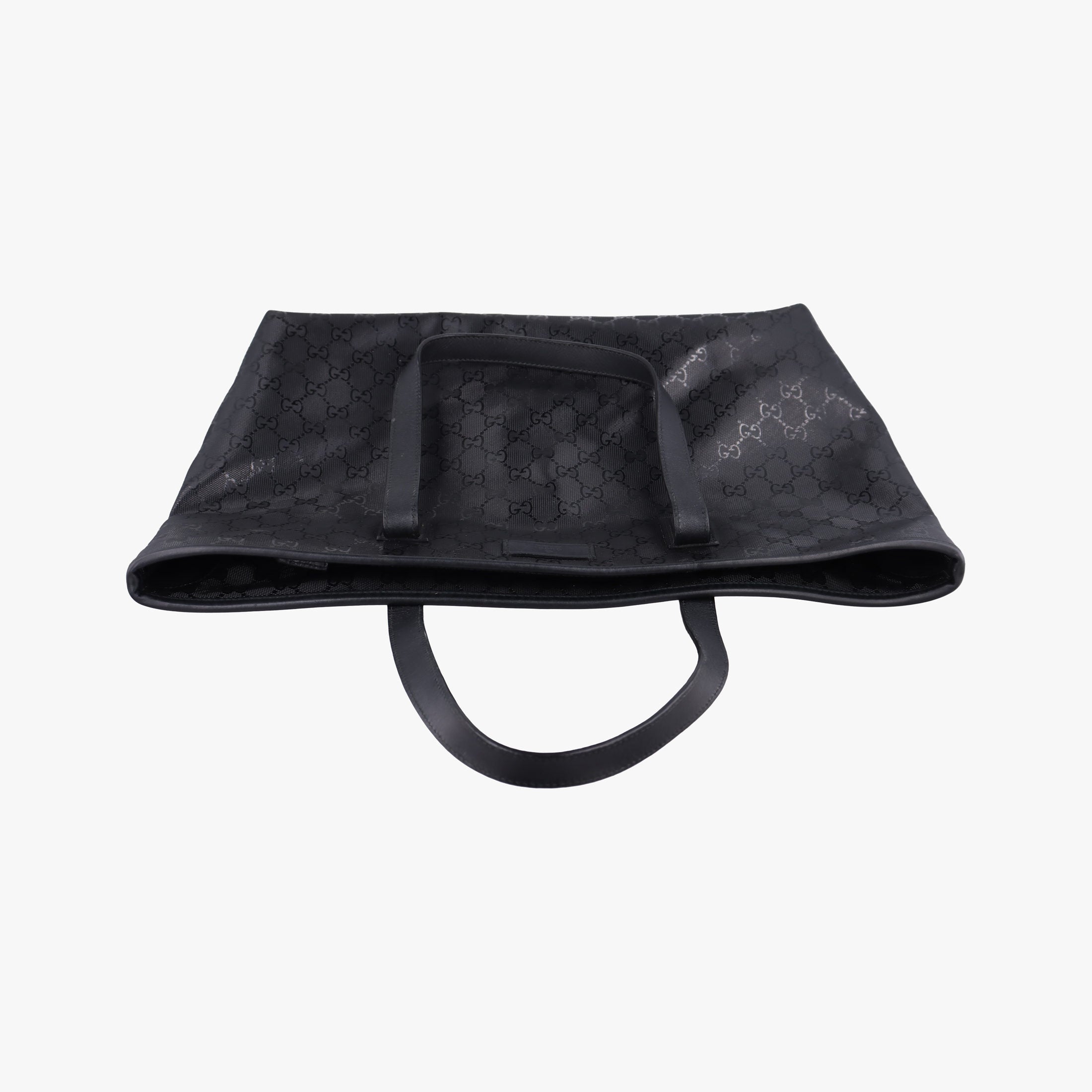 Pre-owned Gucci GG Imprime Black PVC coated canvas×Leather 211137 shoulderbag | stylenewstar