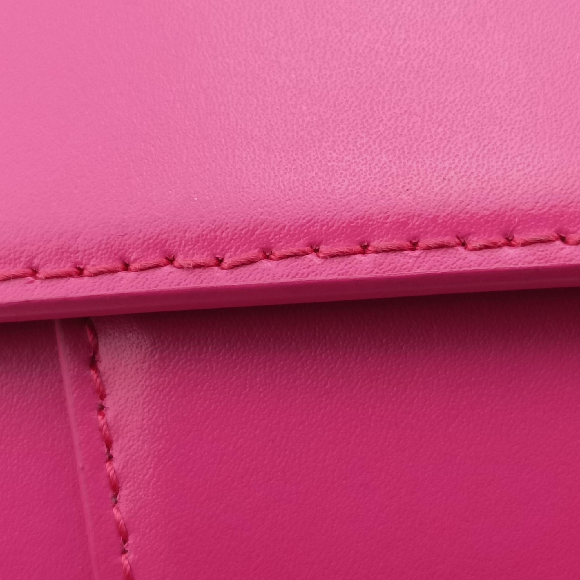 Vintage Balenciaga Hourglass Pink leather  shoulderbag | stylenewstar