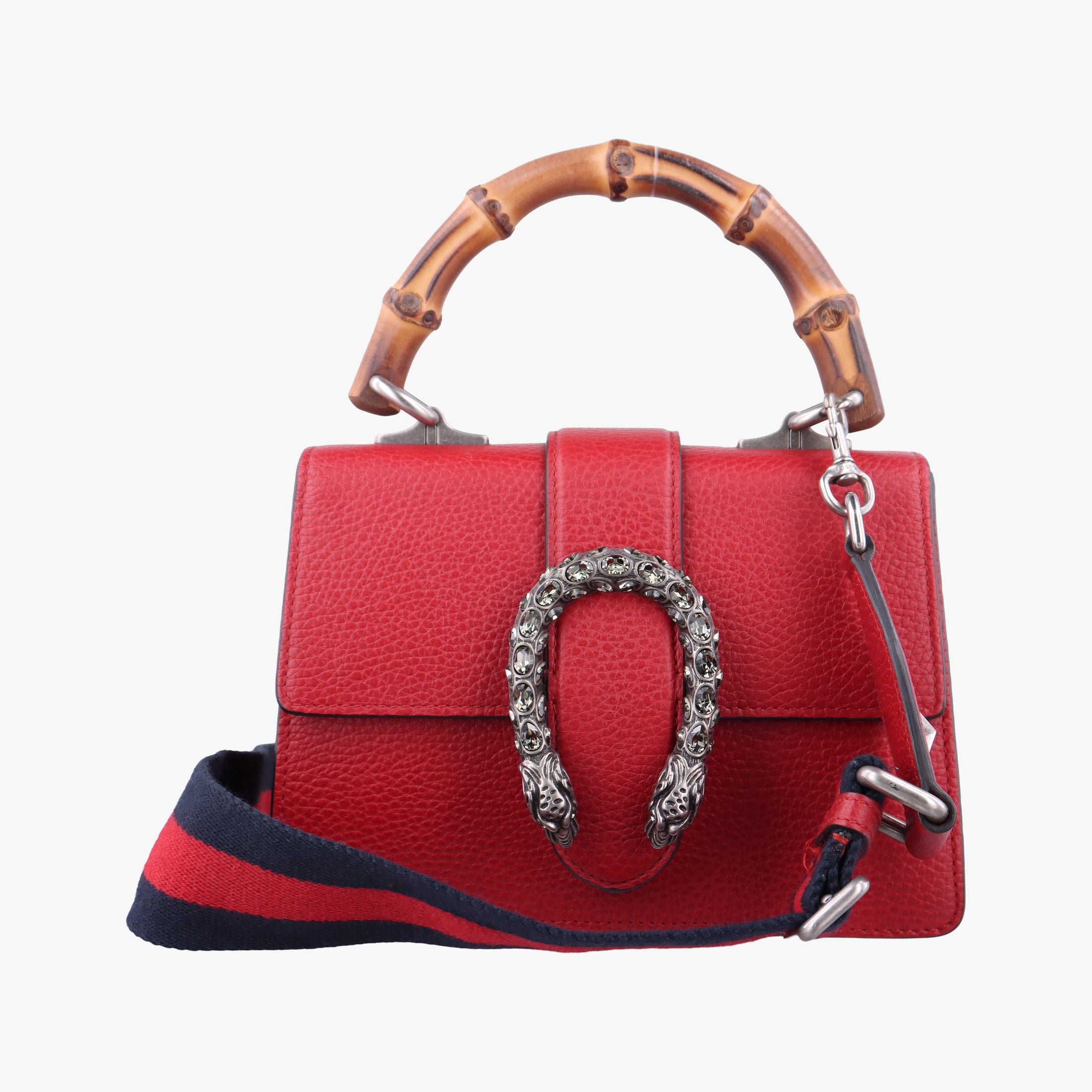 Pre-owned Gucci Dionysus Red Leather 523367 shoulderbag | stylenewstar