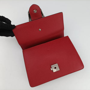 Pre-owned Gucci Dionysus Red Leather 523367 shoulderbag | stylenewstar