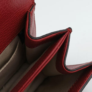Pre-owned Gucci Dionysus Red Leather 523367 shoulderbag | stylenewstar