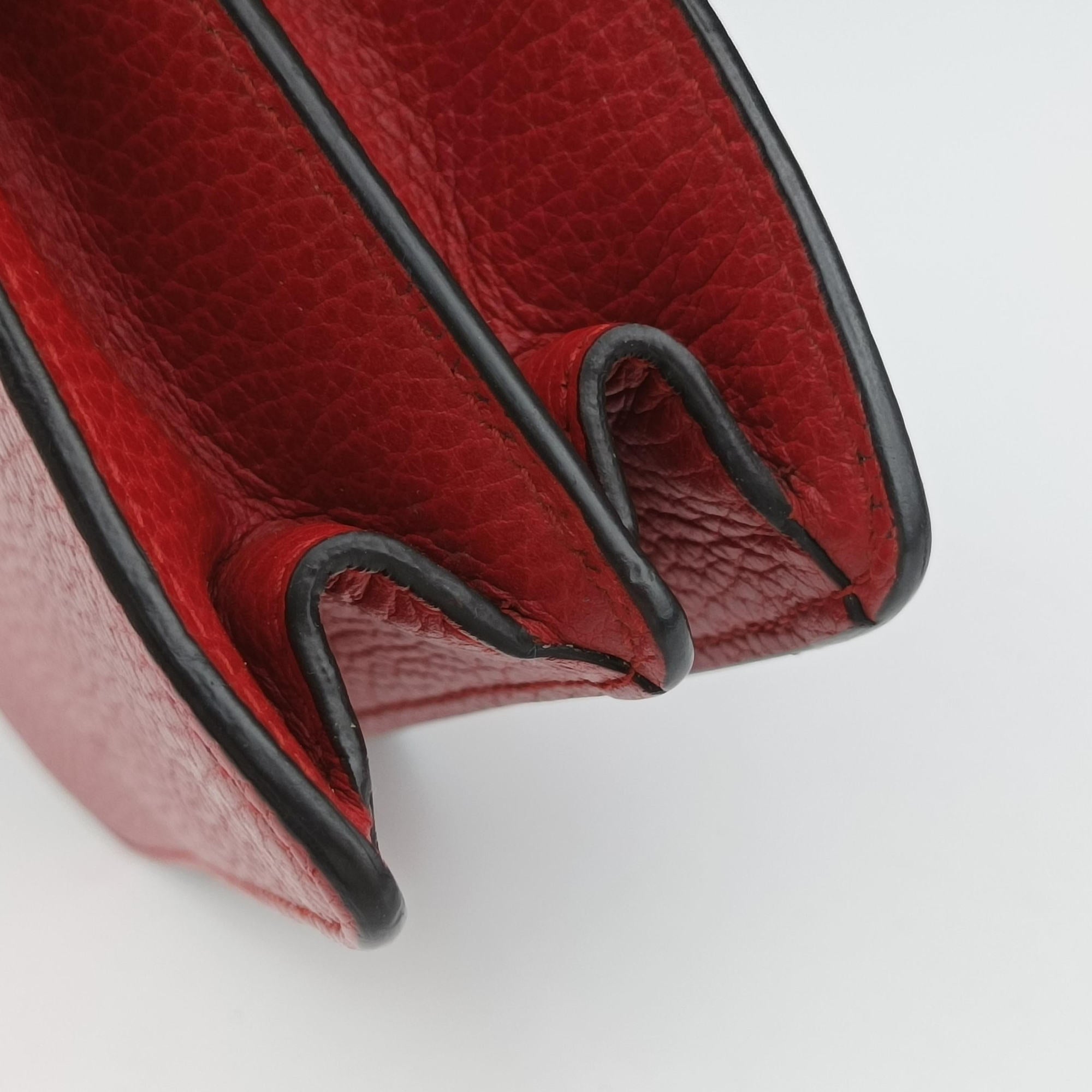Pre-owned Gucci Dionysus Red Leather 523367 shoulderbag | stylenewstar