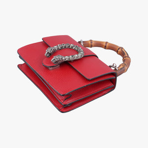 Pre-owned Gucci Dionysus Red Leather 523367 shoulderbag | stylenewstar