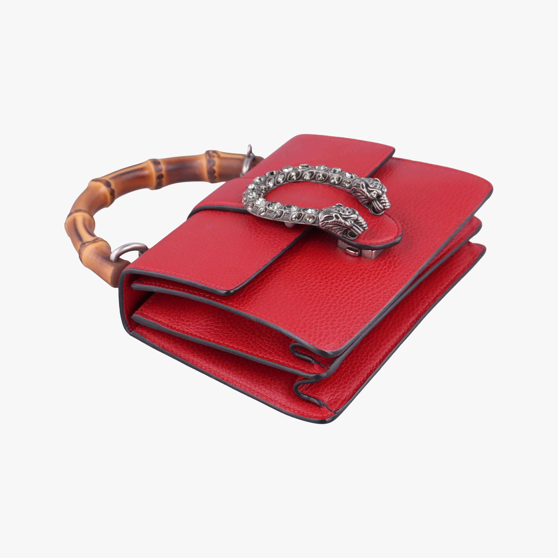 Pre-owned Gucci Dionysus Red Leather 523367 shoulderbag | stylenewstar
