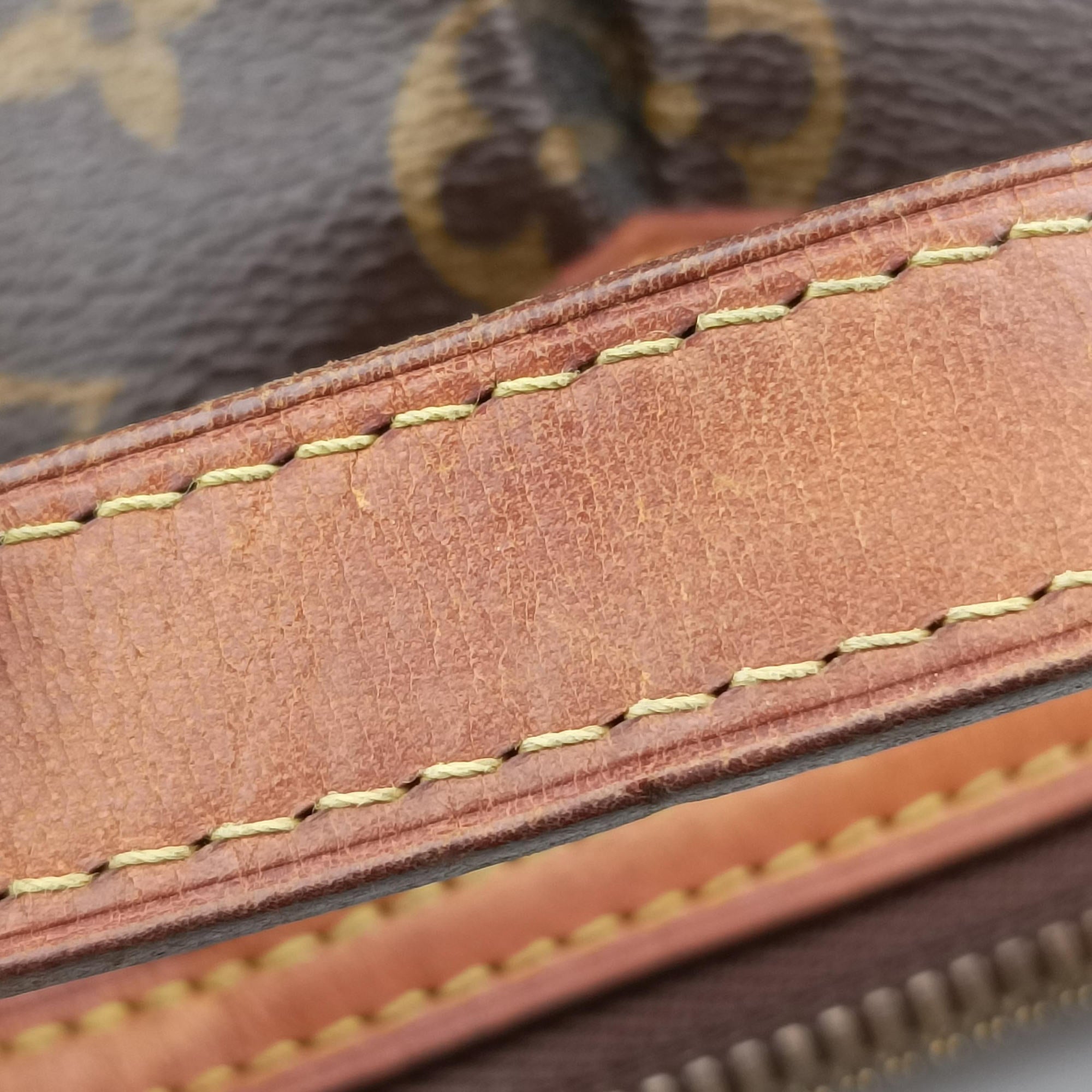 Pre-owned Louis Vuitton PALERMO PM brown Monogram Canvas M40145 shoulderbag | stylenewstar