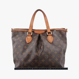 Pre-owned Louis Vuitton PALERMO PM brown Monogram Canvas M40145 shoulderbag | stylenewstar