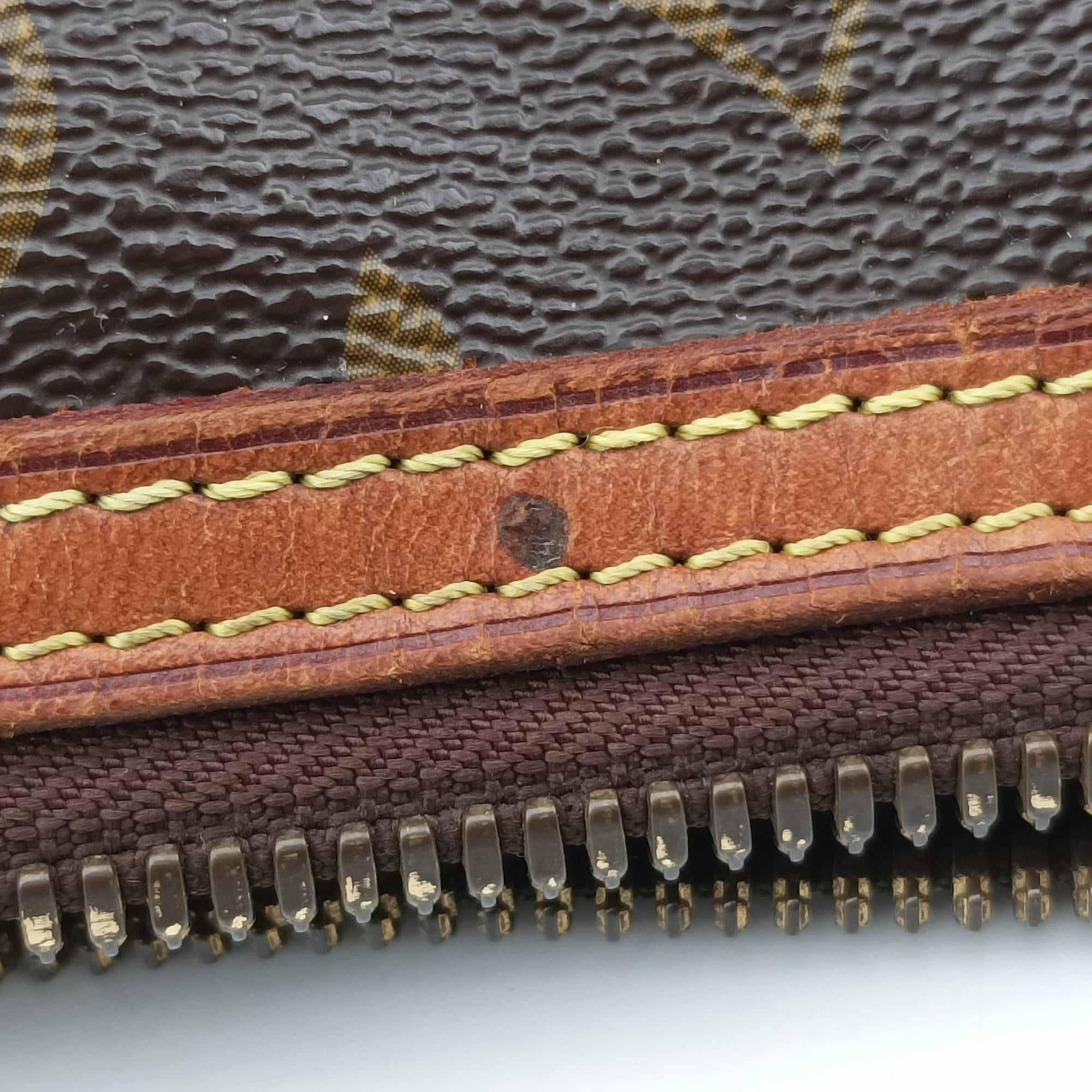 Pre-owned Louis Vuitton PALERMO PM brown Monogram Canvas M40145 shoulderbag | stylenewstar